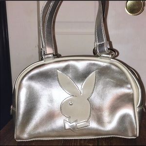 🦋Playboy Silver Bowling Purse Satchel